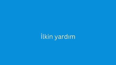 İlkin Yardım